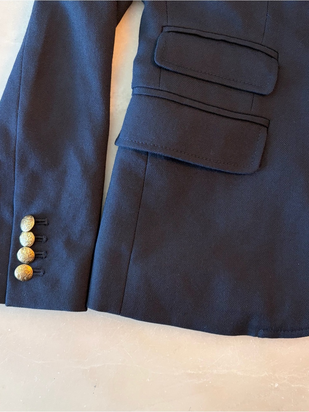 J. Crew Navy “Schoolboy” Blazer with Gold Buttons - Picture 4 of 6